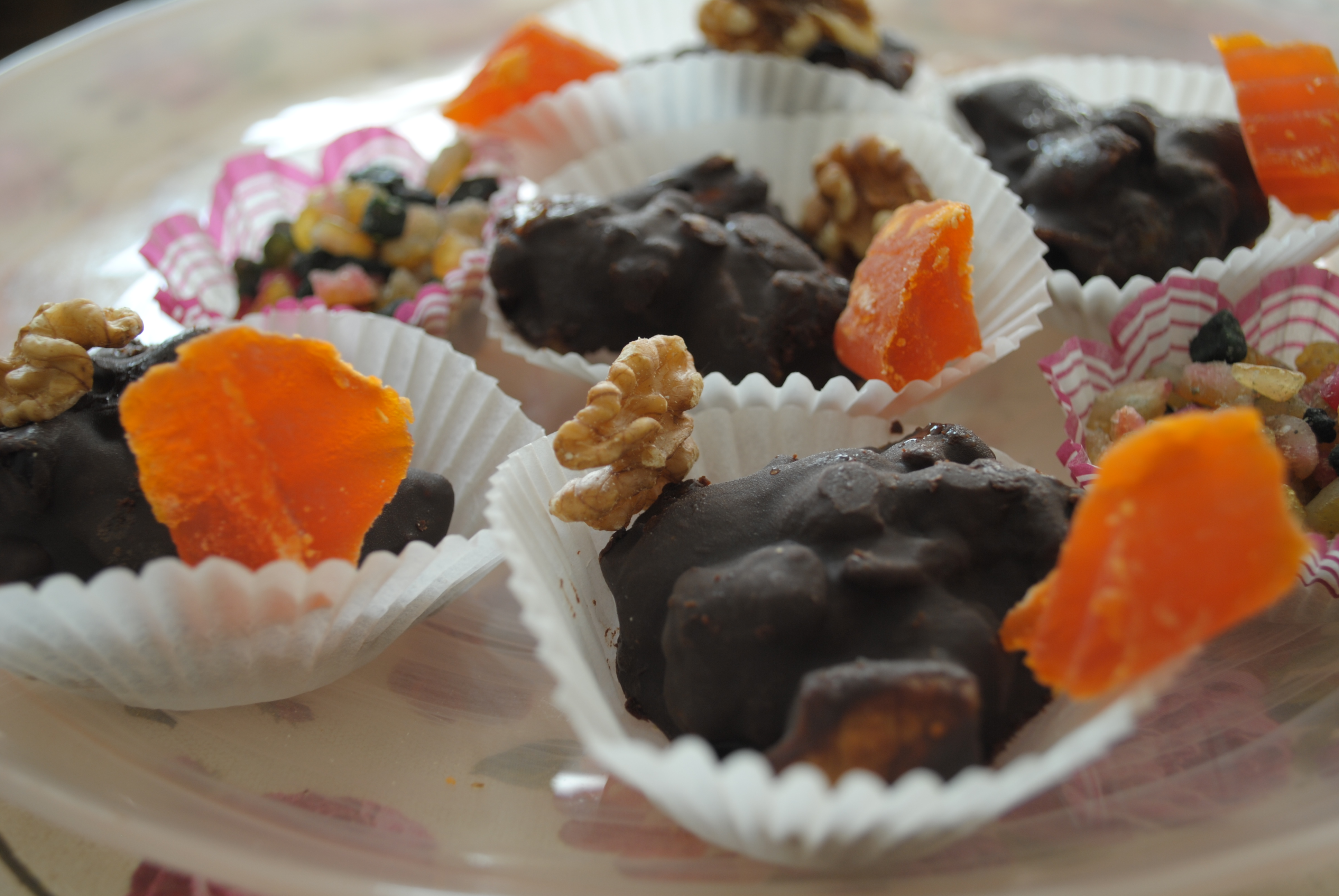RECIPE: Chocolate-Nut Clusters RECIPE: Chocolate-Nut Clusters