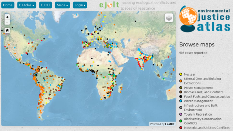 Environmental Justice Atlas maps out ecological conflicts