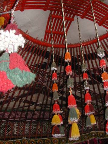 Kazakh Yurts in an Organic Desert Garden