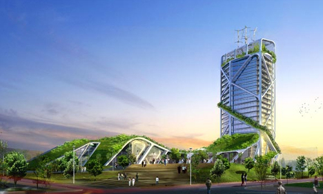 chong qing tower photo ken yeang