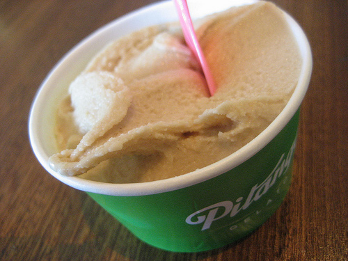 Hazelnut gelato