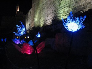 Night Garden in Jerusalem Exhibited the Beauty of Solar Power