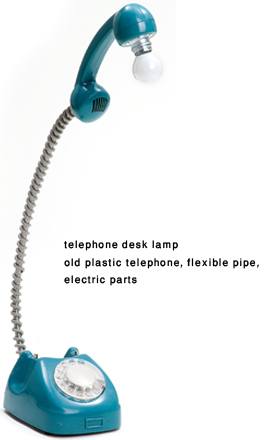 Junktion's Telephone Desk Lamp (comes in blue and pink)