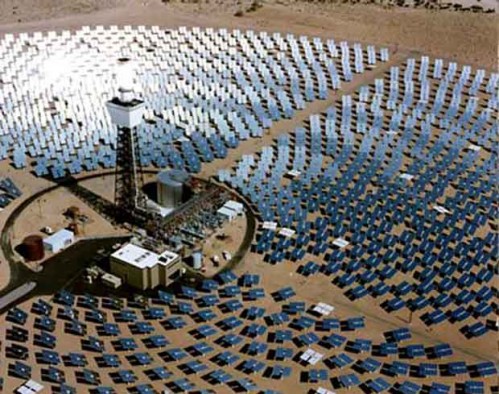 A Bright Source solar energy plant