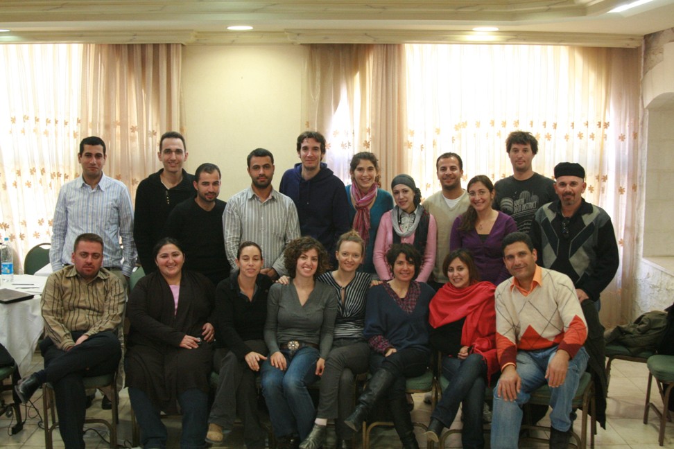 Karin Kloosterman and Daniella Cheslow from Green Prophet host blogging workshop in Madaba, Jordan
