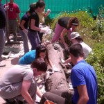 Teens Prepare Urban Sculpture