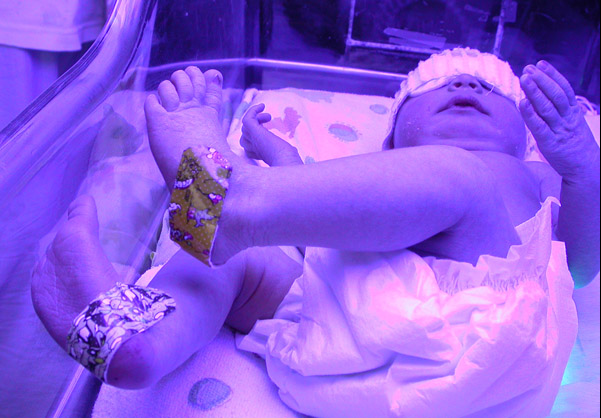 baby in incubator mozart