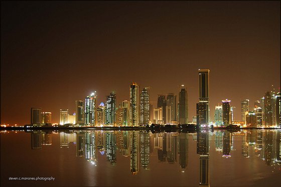 qatar sustainable development doha skyline