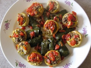 Moroccan Stuffed Artichoke Hearts