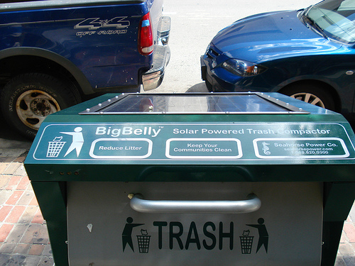 Green Trash From Space – Solar-powered BigBelly Trash Compactor in Jerusalem