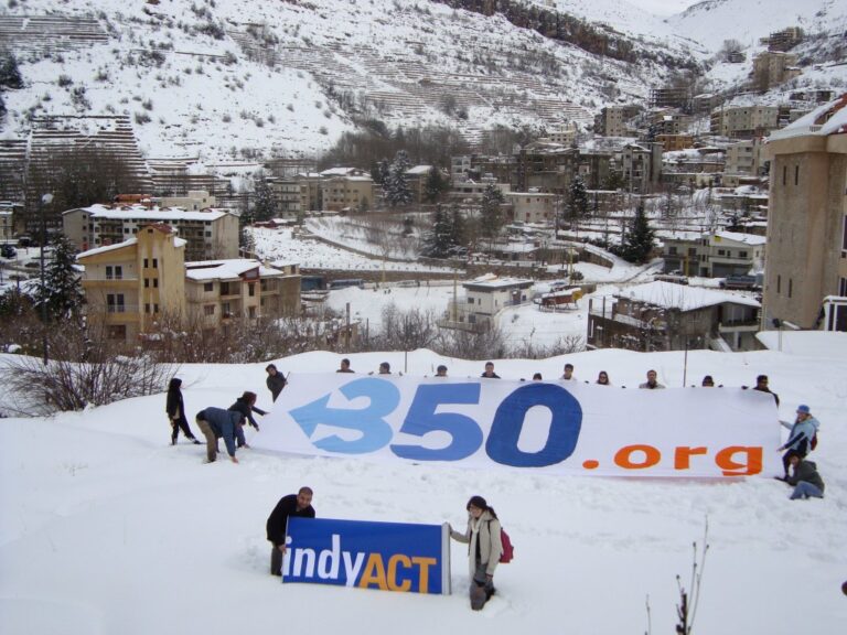 Lebanese Activists Mobilize to Protect Snow from Climate Change