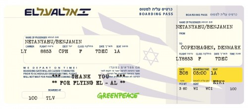 Greenpeace Petition Calls on Netanyahu to Attend Copenhagen Climate Change Summit