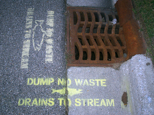 don't dump poison in the sewer
