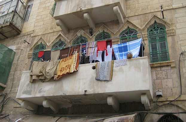 hebron hevron house clothes drying photo