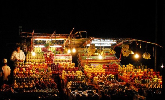 market cairo fruit lights