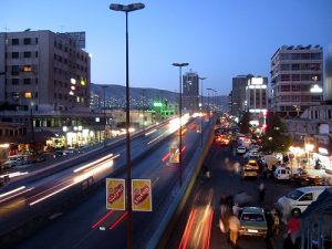 Syrian celebrities spread green with balloons