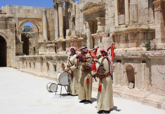 jerash jordan bagpipers