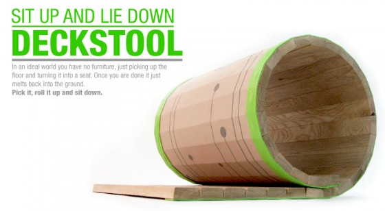 "deck stool multifunctional chair"