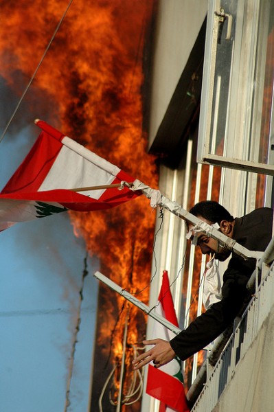 lebanese-flag-fire-background
