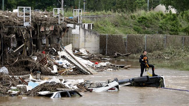 Road Trains Take on a New Look in Waterlogged Queensland Australia