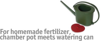 Sturdy Chamber Pot Doubles As Watering Can