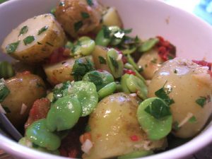 RECIPE: Potato Salad with Fresh Fava Beans