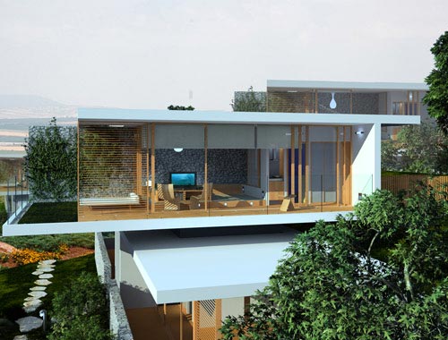 green building, nature, israel, heiku resort