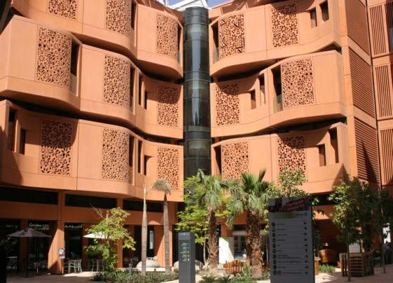 masdar-city-tafline-laylin masdar city, abu dhabi, zero carbon, green building, desert