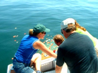 sea burial eco green bin laden