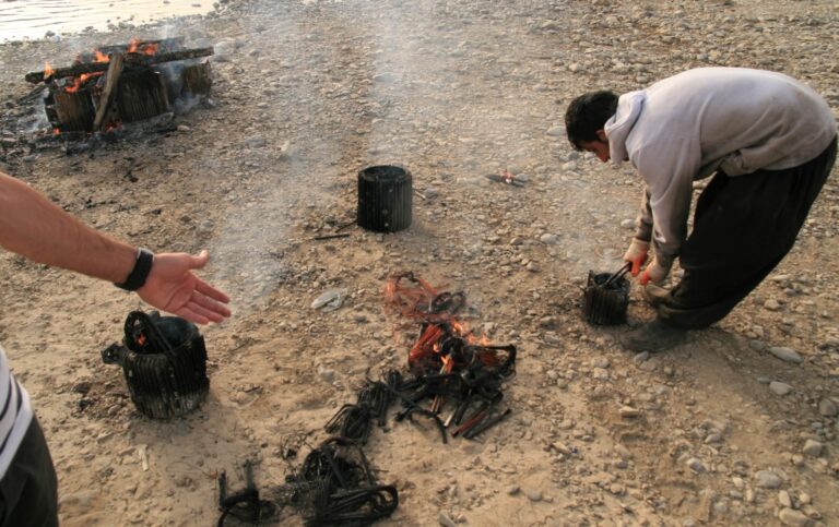 Mining Silt, Sewage and Transformer Waste Streaming Into Iraq Rivers