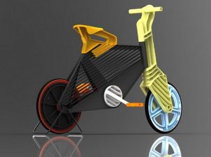 The Recycled Plastic Bike that Never Gets a Flat Tire