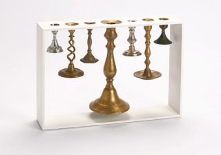 Rescued Candlesticks Unite to Form Upcycled Menorah