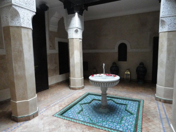riad water fountain