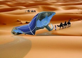 Incredible SunGlacier Leaf Will Use Saharan Sun & Humidity to Make Ice