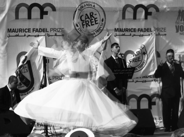 Twirling for Tripoli’s Car Free Day