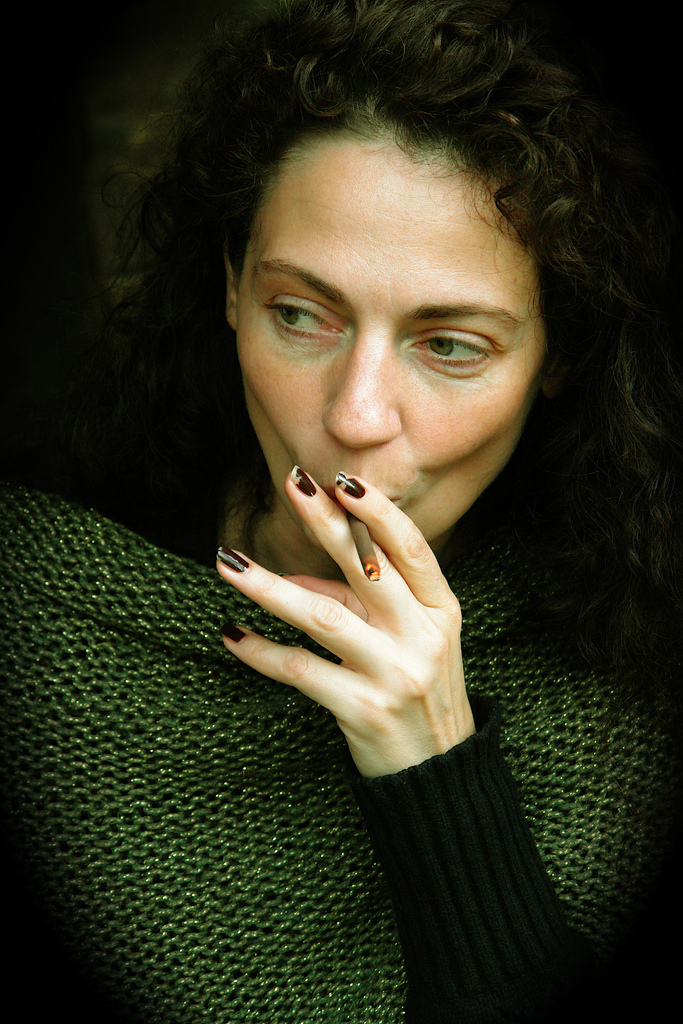 smoking women skin cancer