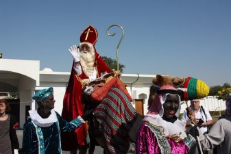 Santa on a Camel in Qatar: are the Reindeers Protesting?