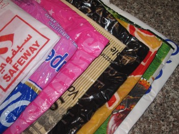 plastic bag book marks