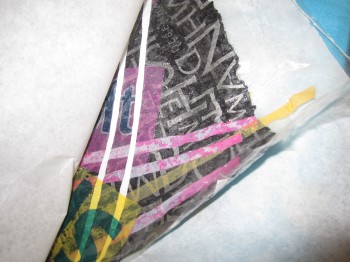 plastic bag book marks