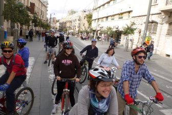 Cyclists Protest Ban on Bikes Aboard Jerusalem’s Light Rail