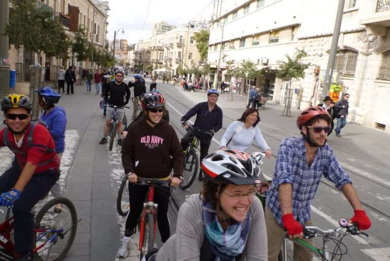 Cyclists Protest Ban on Bikes Aboard Jerusalem’s Light Rail