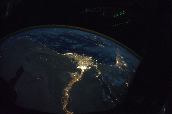 earth at night
