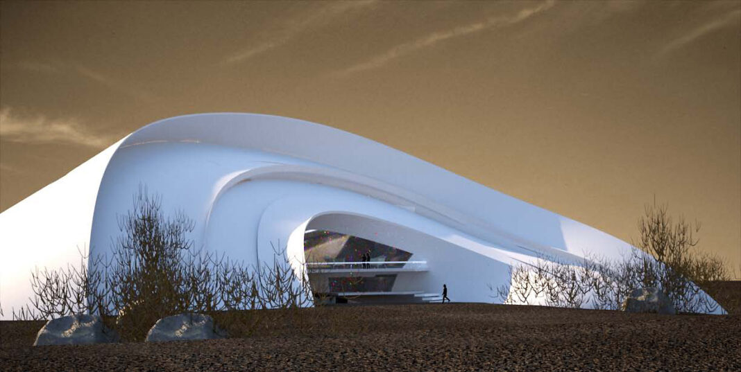 green building, biomimicry, Art University of Isfahan, Iran, desert architecture, eco-architecture,