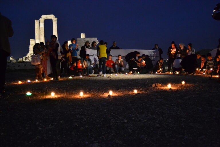 Jordanians Hold Vigil for Fukushima