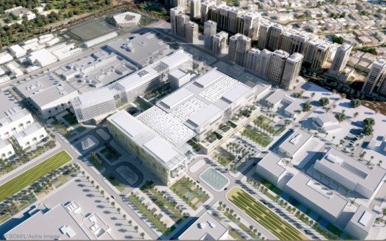 green design, passive design, Abu Dhabi, Sheikh Khalifa Medical City, SOM, architecture, urban, retail therapy, Estidama