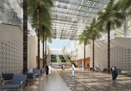 green design, passive design, Abu Dhabi, Sheikh Khalifa Medical City, SOM, architecture, urban, retail therapy, Estidama