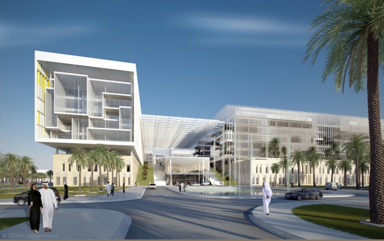 green design, passive design, Abu Dhabi, Sheikh Khalifa Medical City, SOM, architecture, urban, retail therapy, Estidama