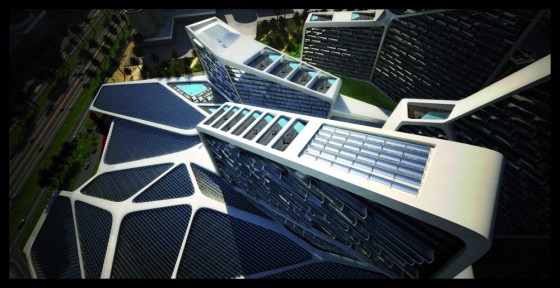 design, architecture, gulf, solar power, solar energy, clean tech, green building, dubai, vertical village, graft architects