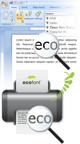 eco font how it works minus one font