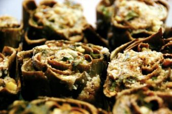 Syrian Stuffed Artichoke Hearts with Lamb